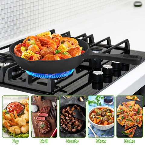 Premium Cast Iron Skillet Set (3-Pieces)