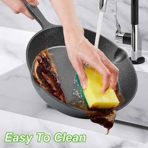 Premium Cast Iron Skillet Set (3-Pieces)