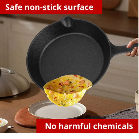 Premium Cast Iron Skillet Set (3-Pieces)