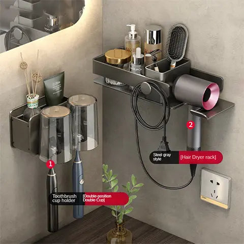 Hairdryer BlowDry holder and storage